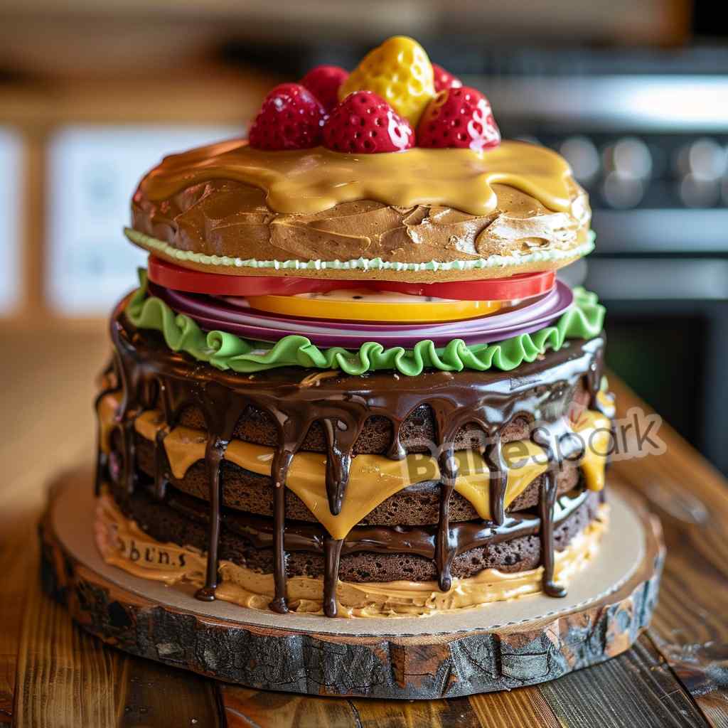 men and father cake
