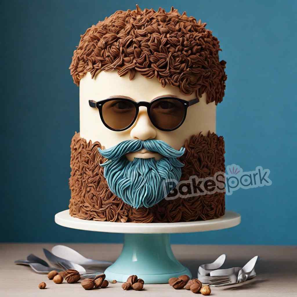 men and father cake