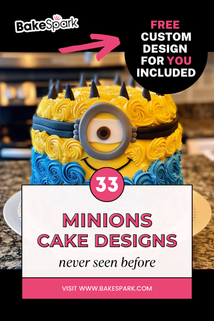 minions cake design ideas - pinterest pin