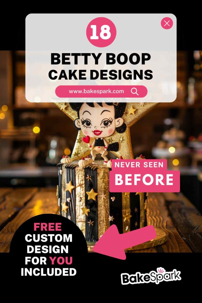 betty bloop cakes pinterest image