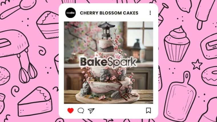 cherry blossom cakes