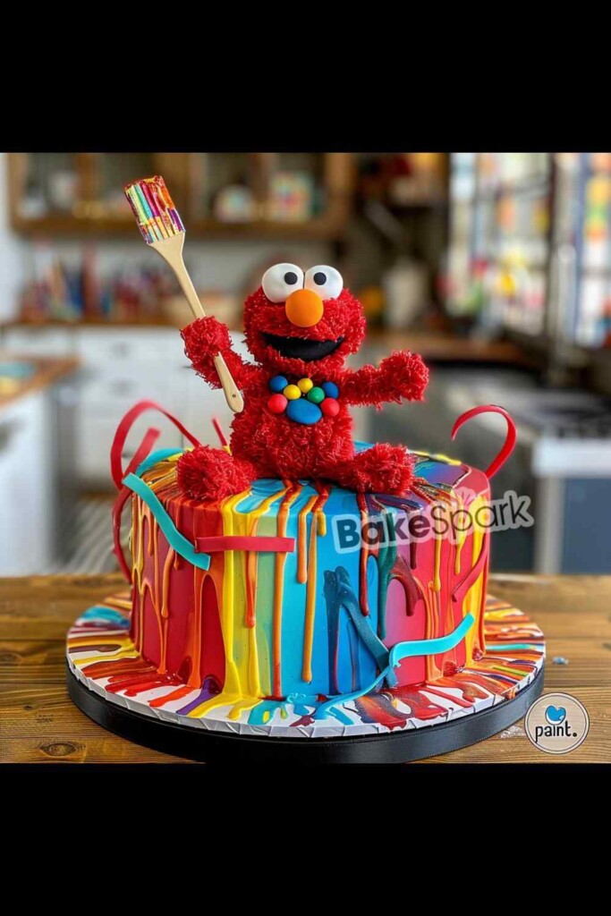 elmo cake design