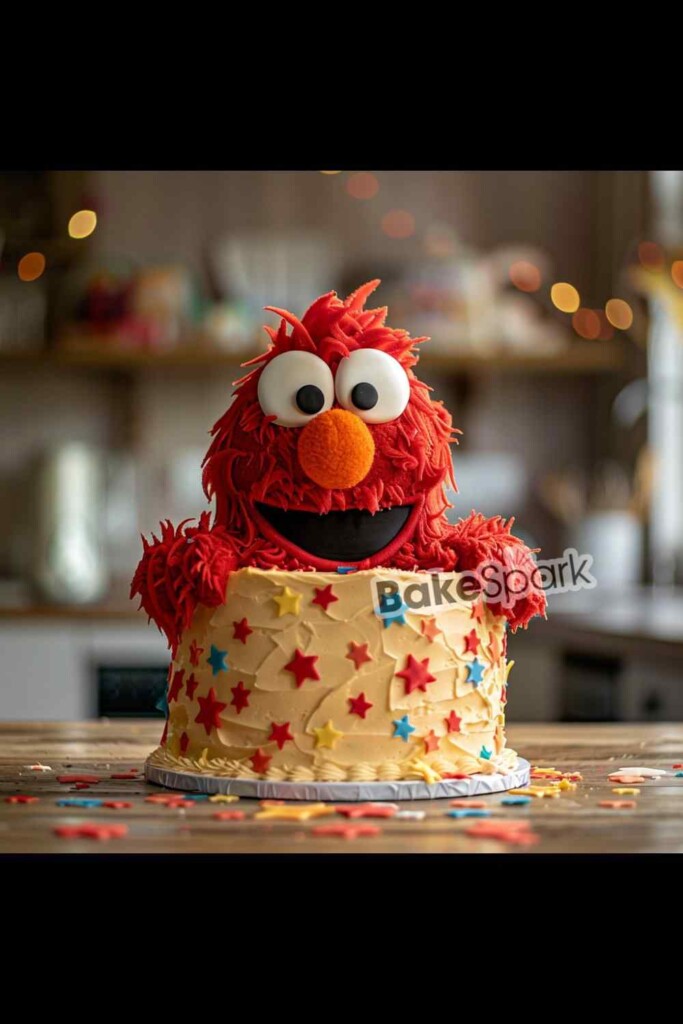 elmo cake design