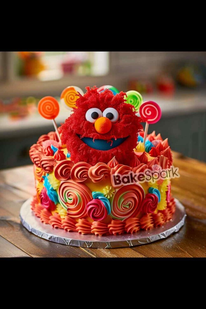 elmo cake design