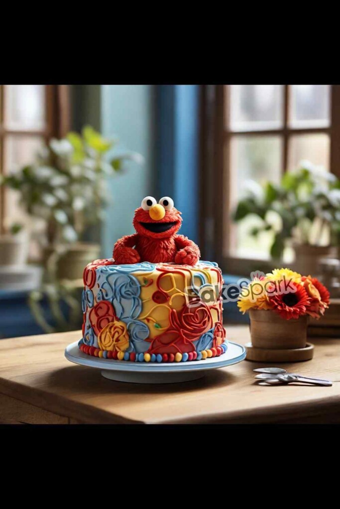 elmo cake design