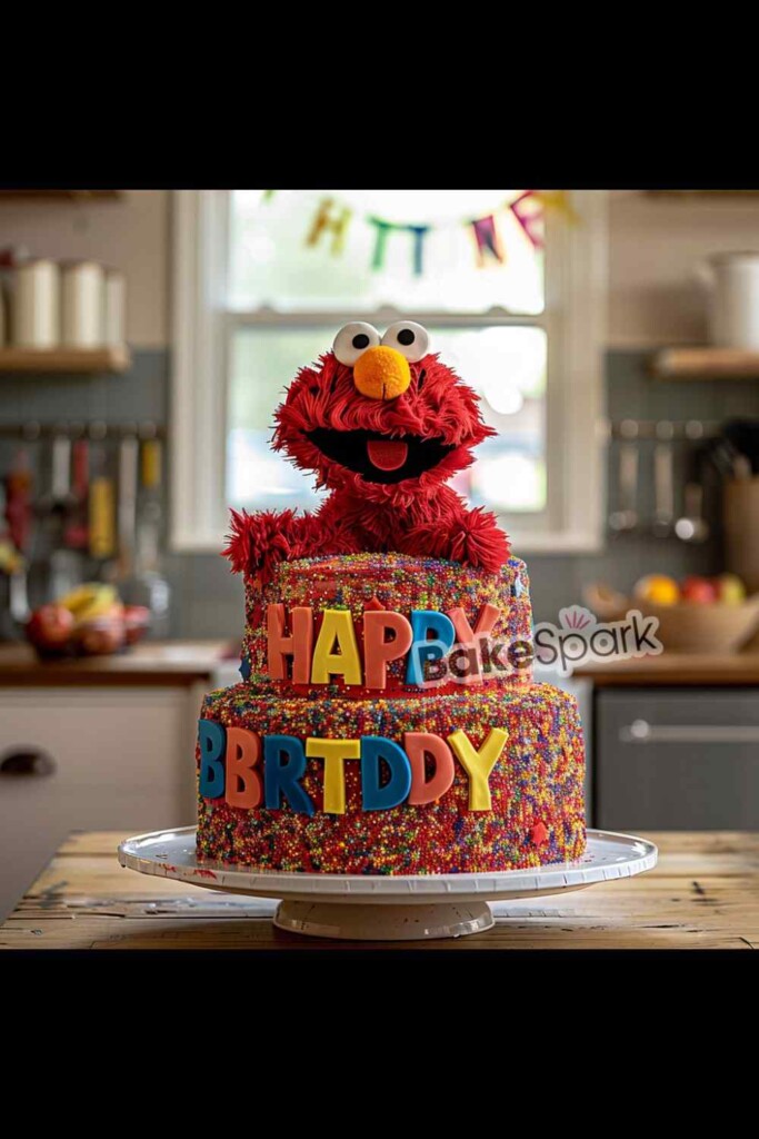 elmo cake design