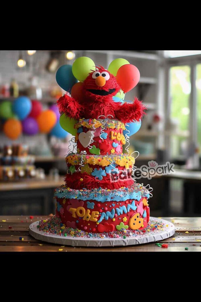 elmo cake design