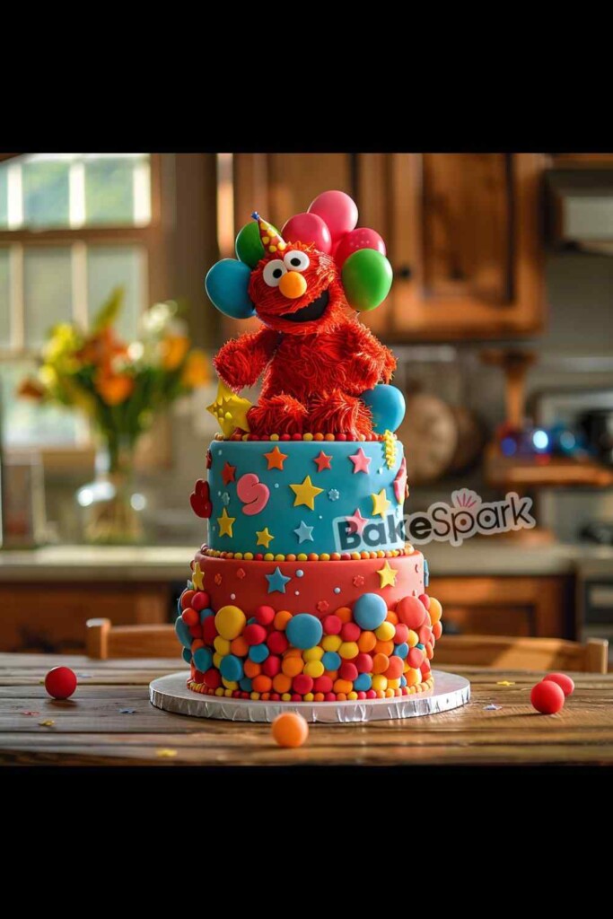 elmo cake design