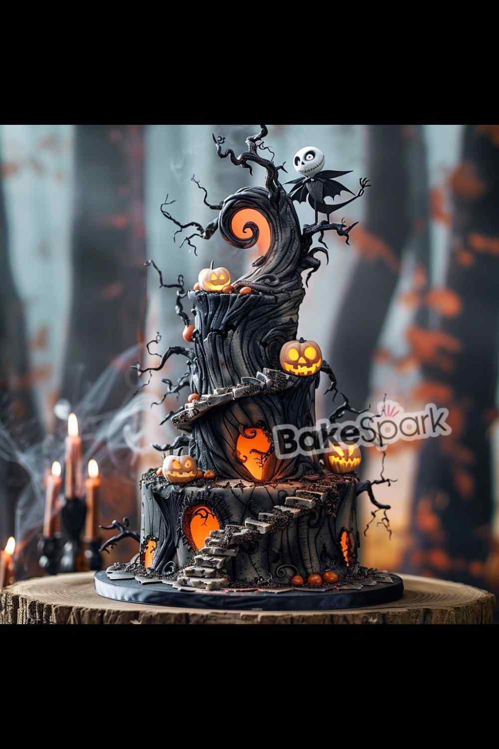 nightmare before christmas cake ideas