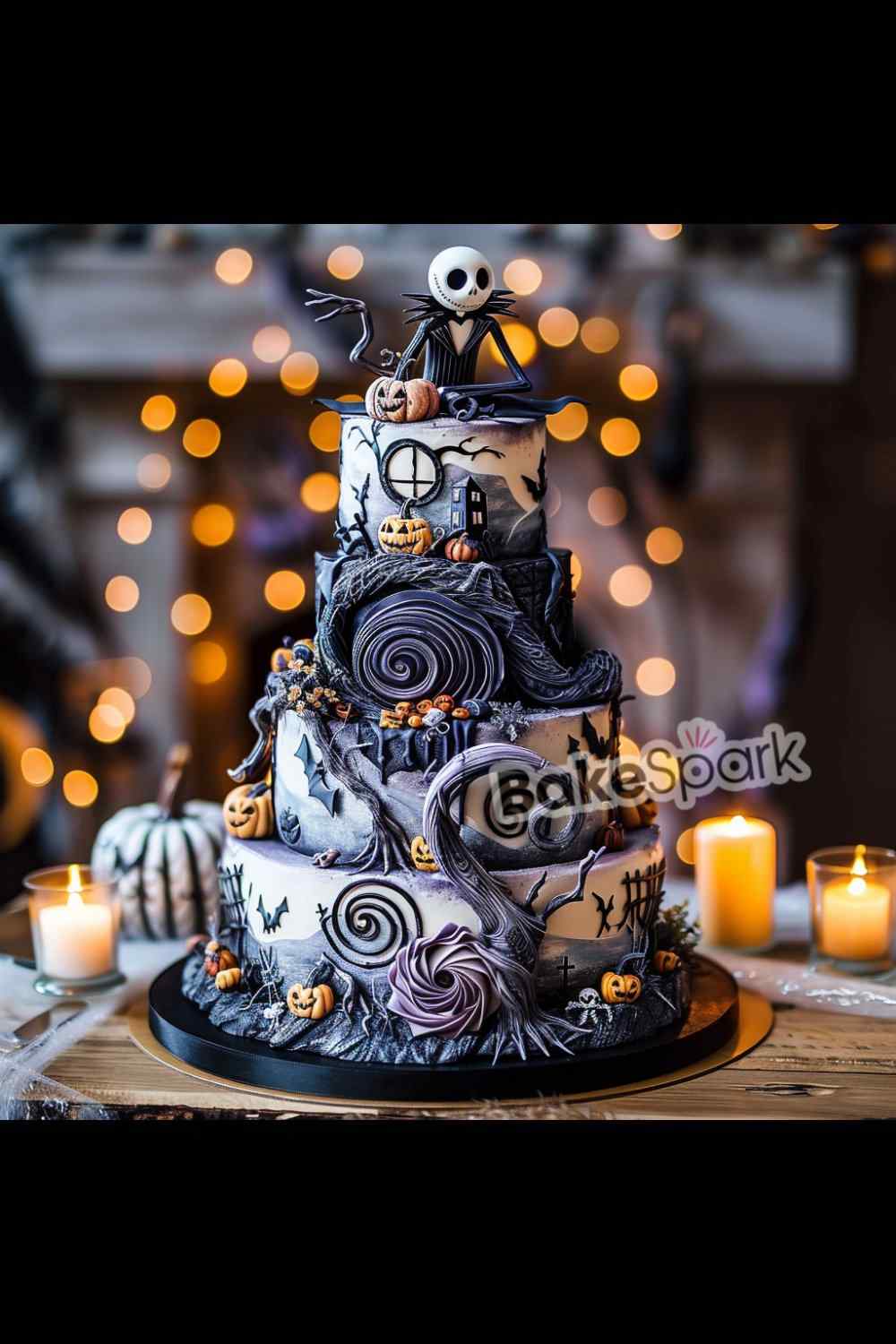 nightmare before christmas cake ideas