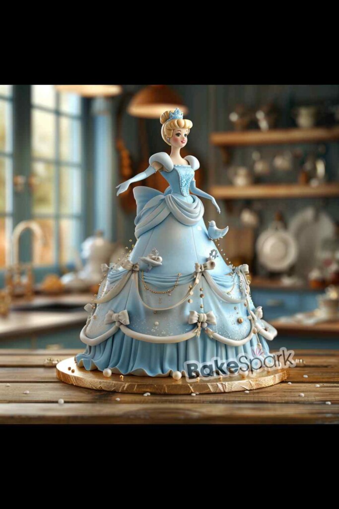 cinderella cake design idea