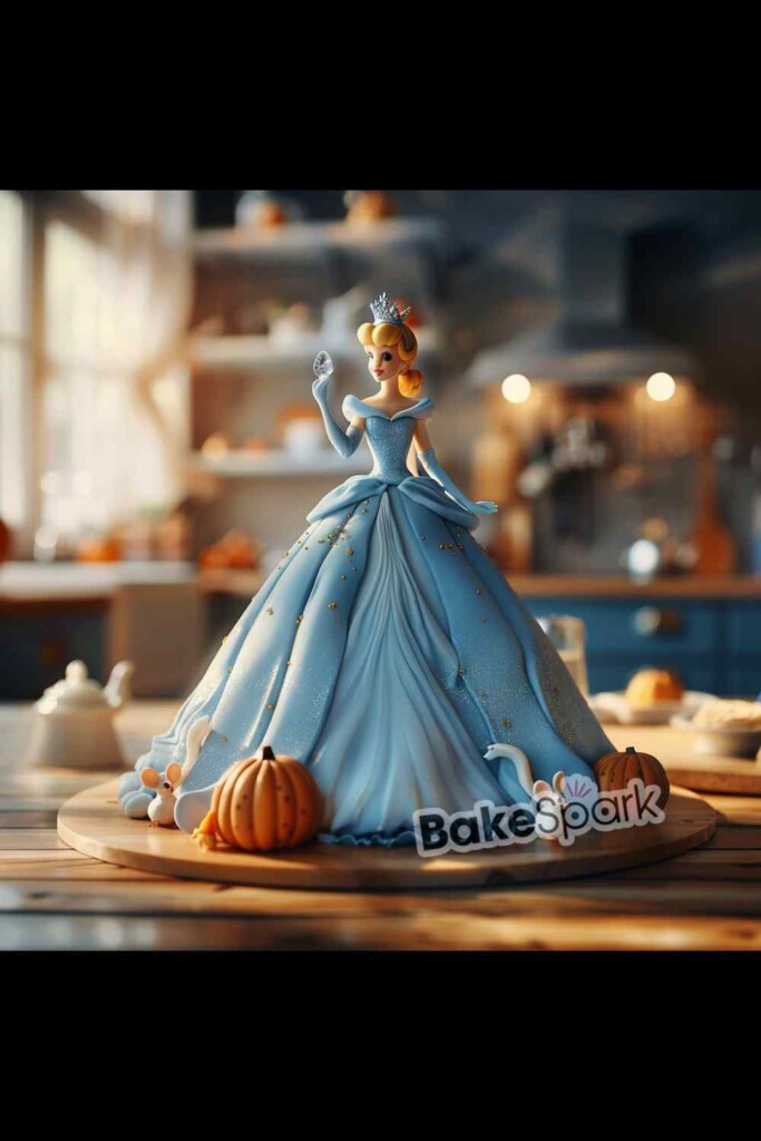 cinderella cake design idea