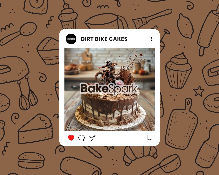 dirt bike cakes