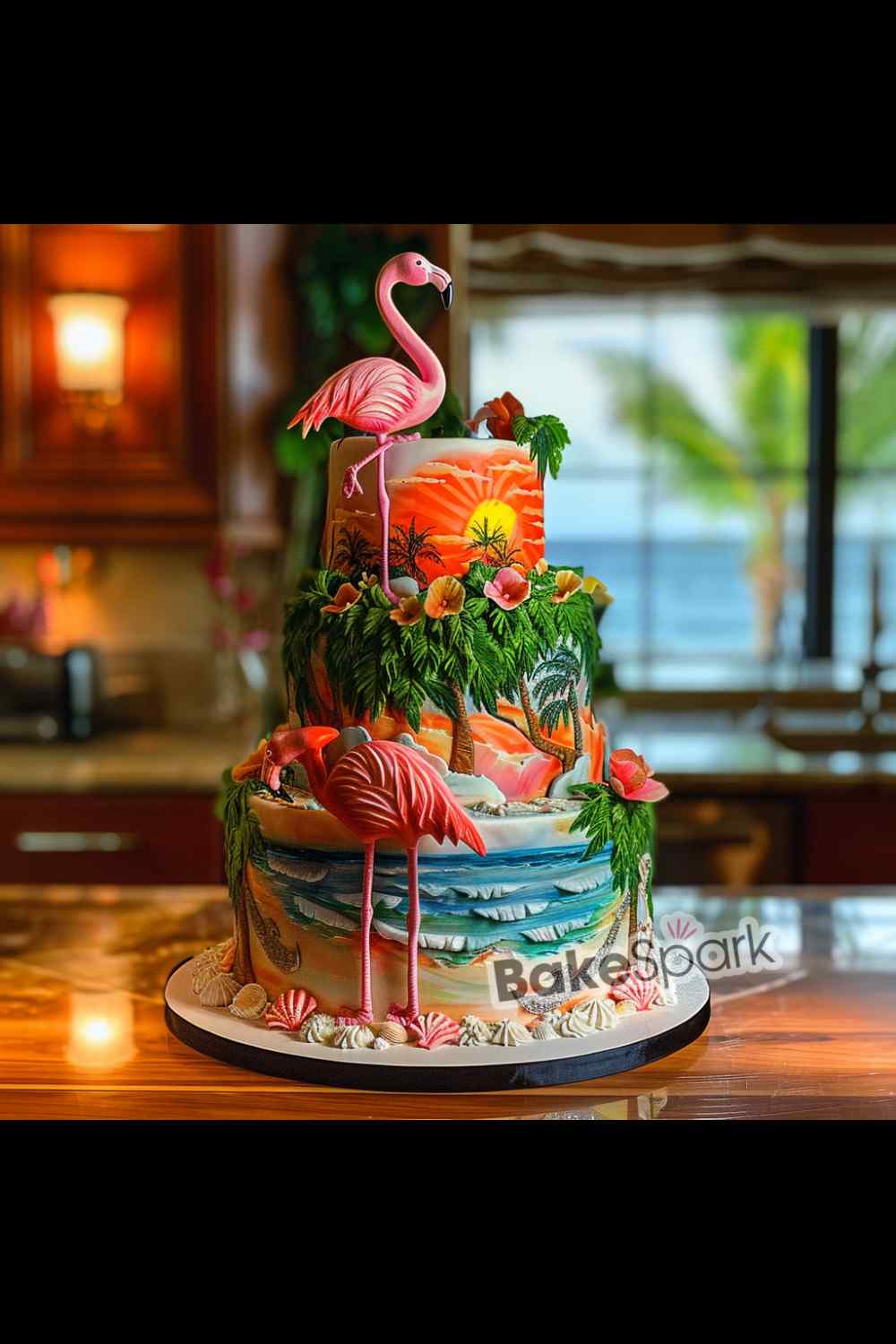 flamingo cake idea