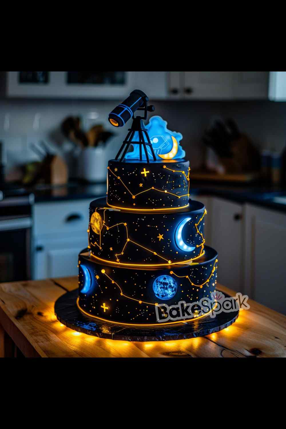 glowing in the dark cake idea