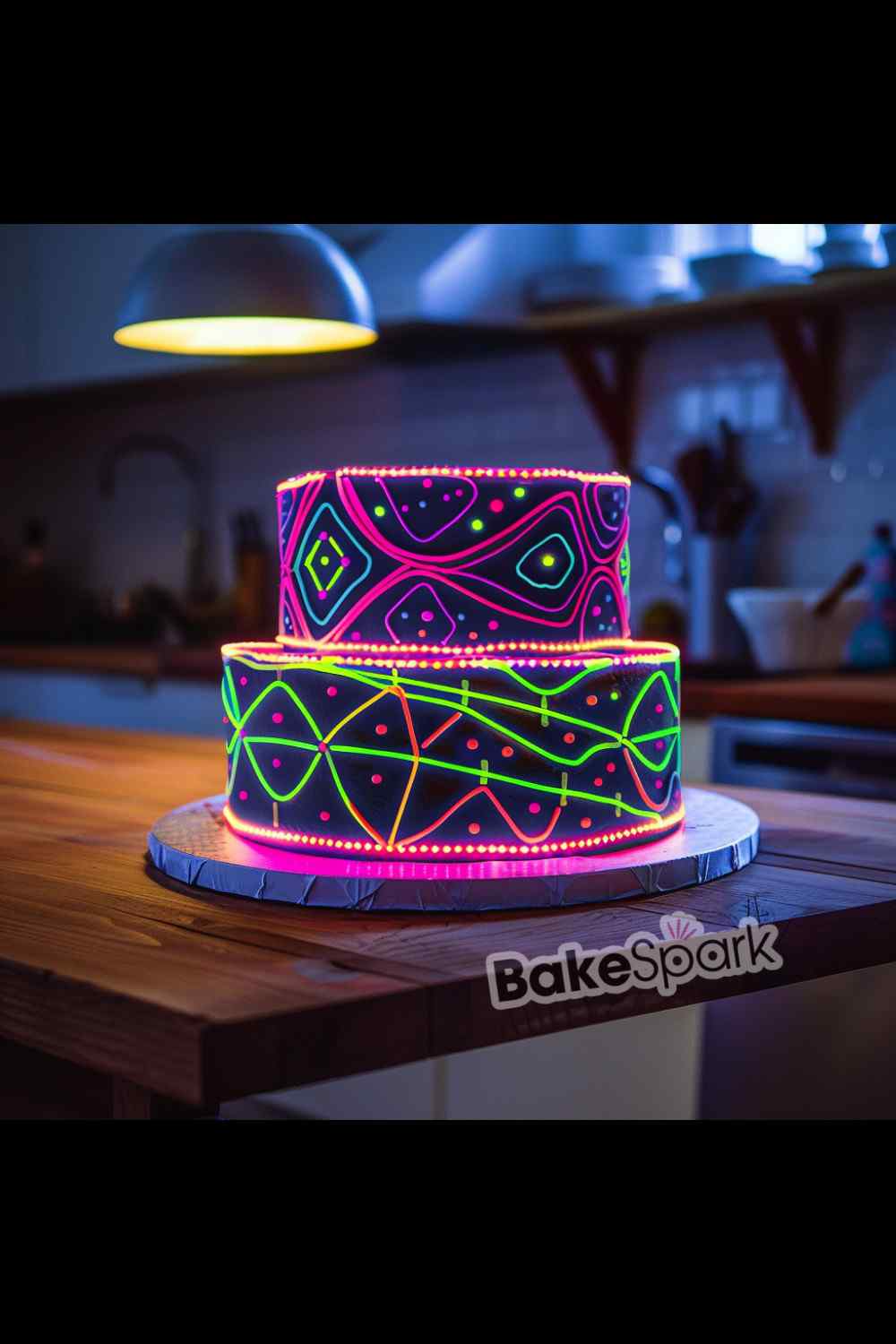 glowing in the dark cake idea