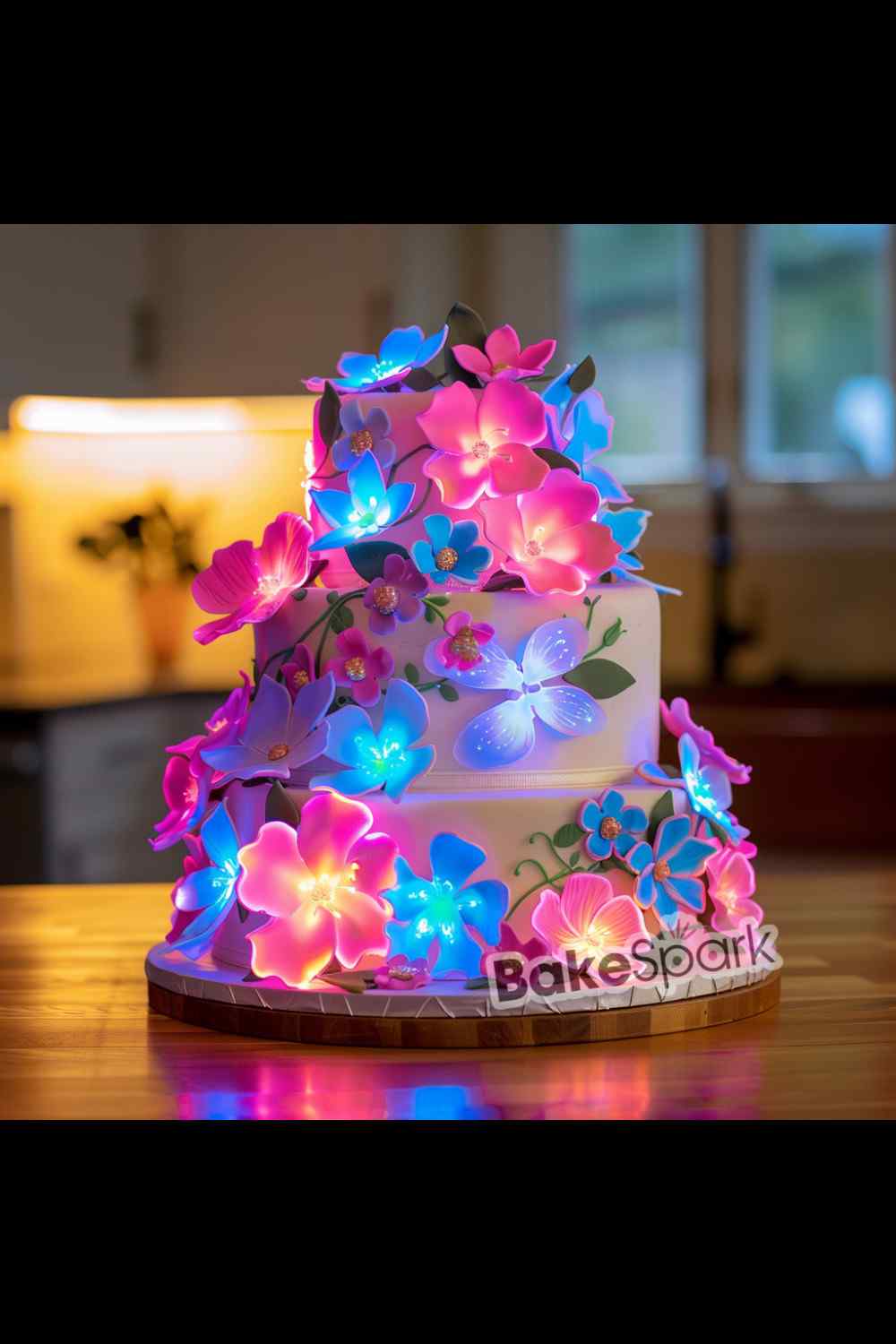 glowing in the dark cake idea