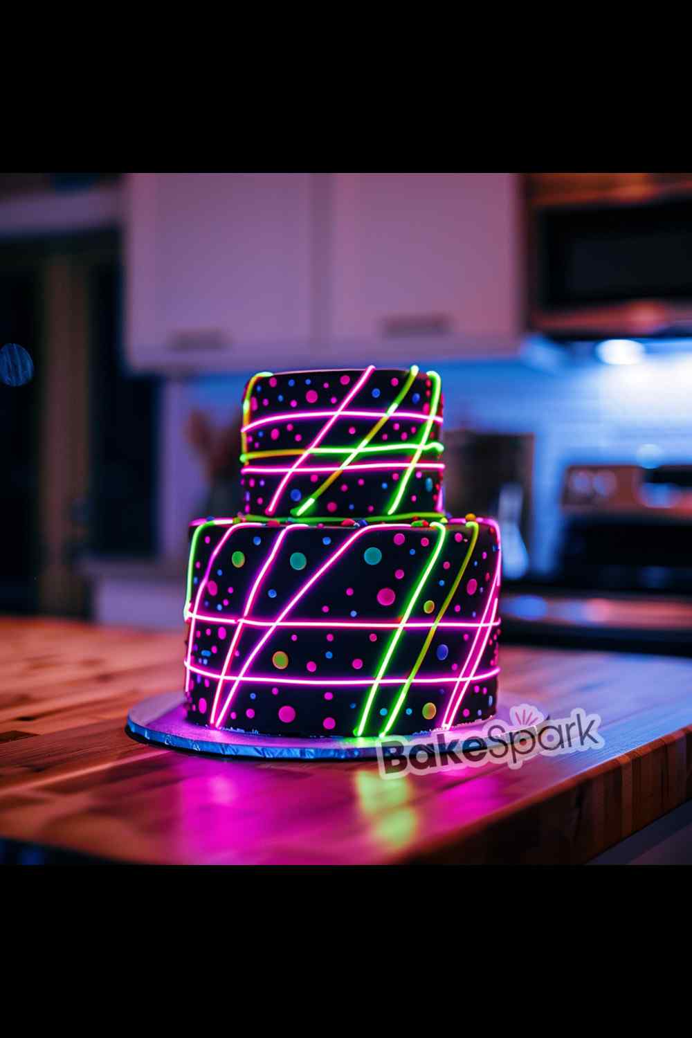 glowing in the dark cake idea