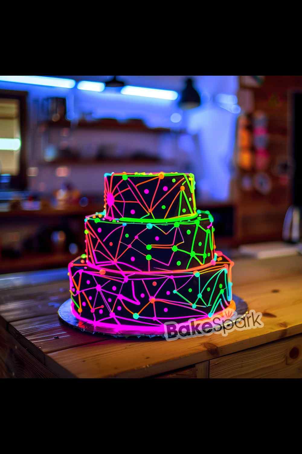 glowing in the dark cake idea