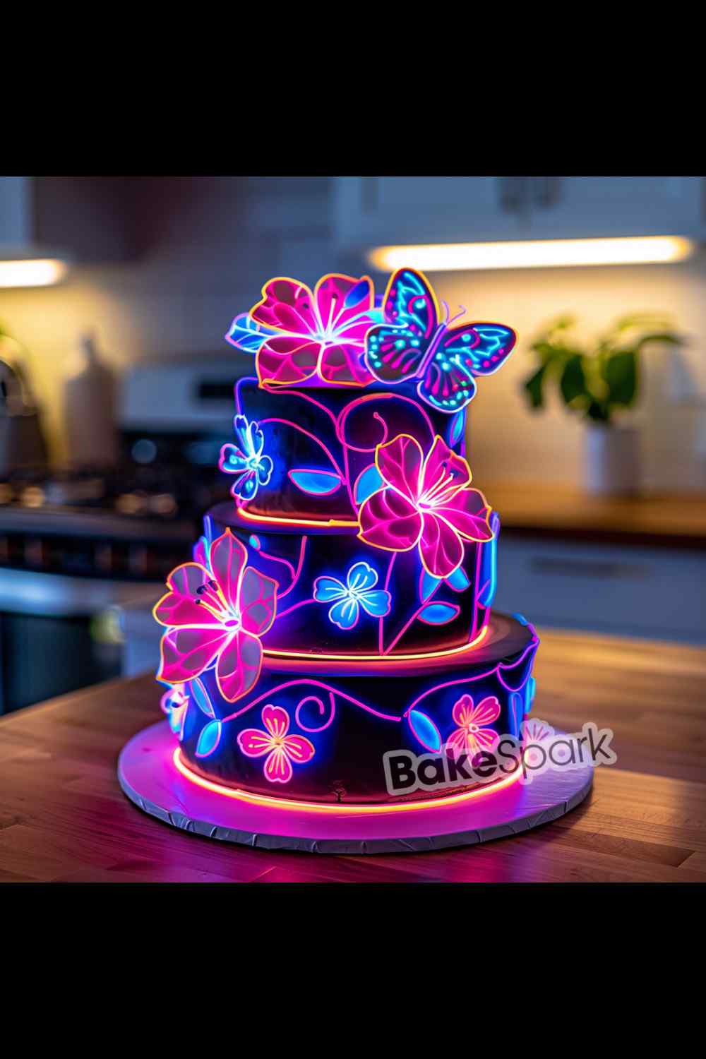glowing in the dark cake idea