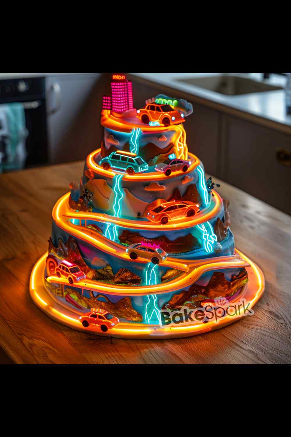 glowing in the dark cake idea