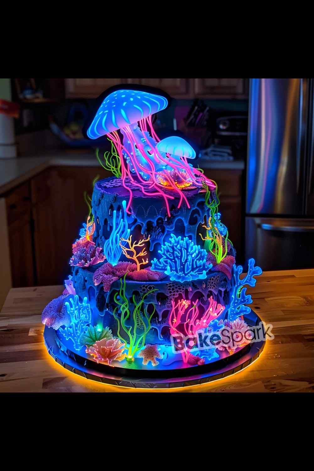 glowing in the dark cake idea