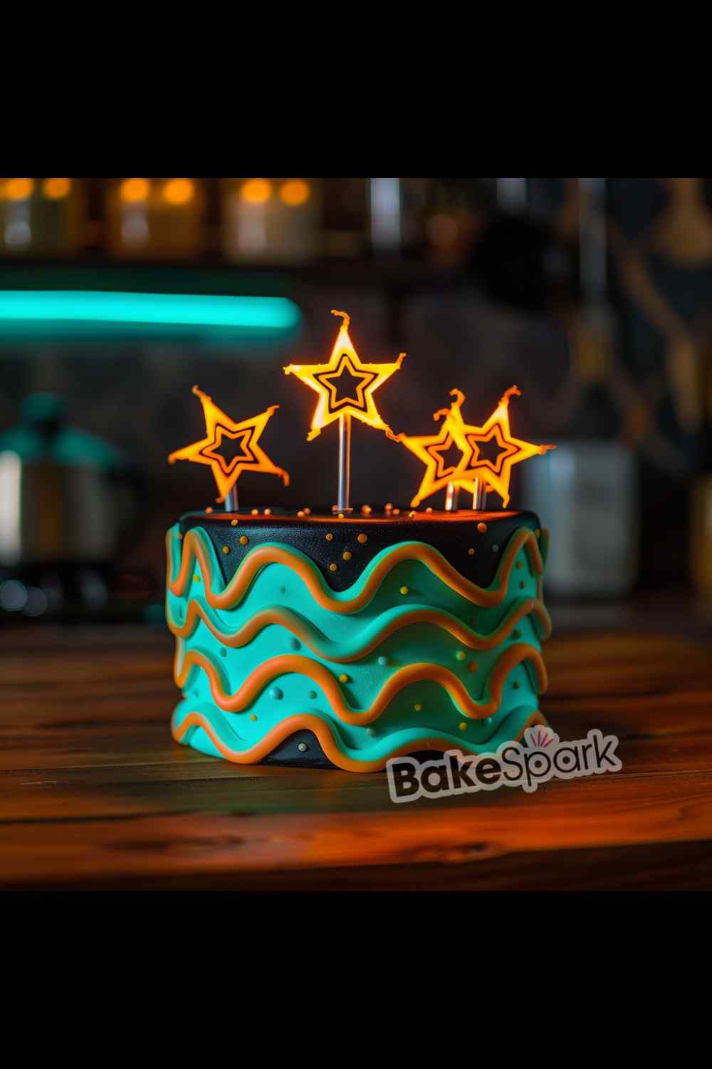 glowing in the dark cake idea