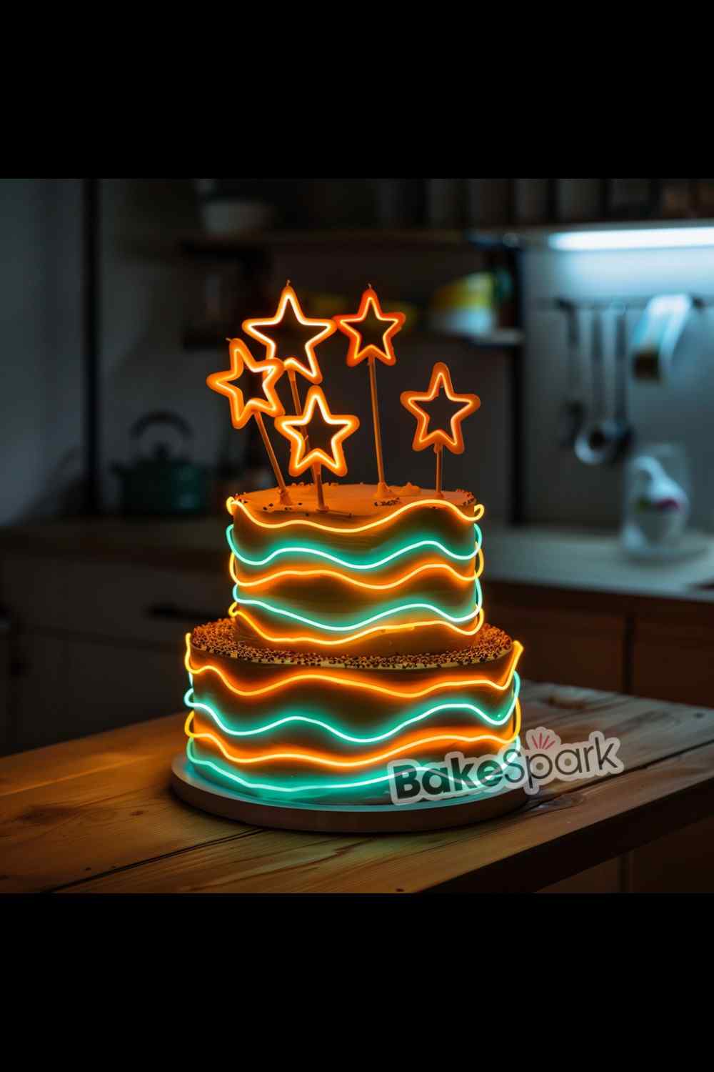 glowing in the dark cake idea
