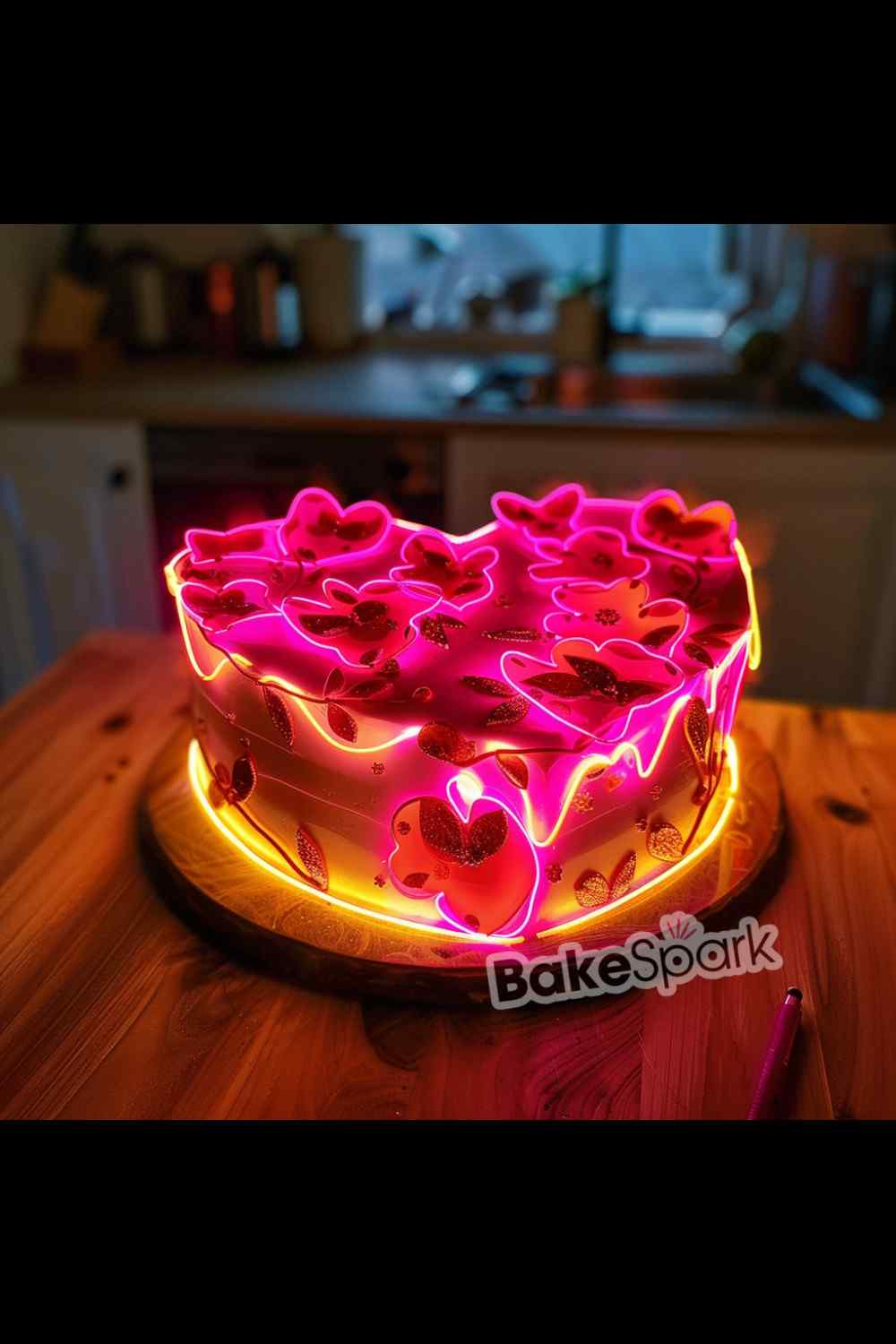 glowing in the dark cake idea