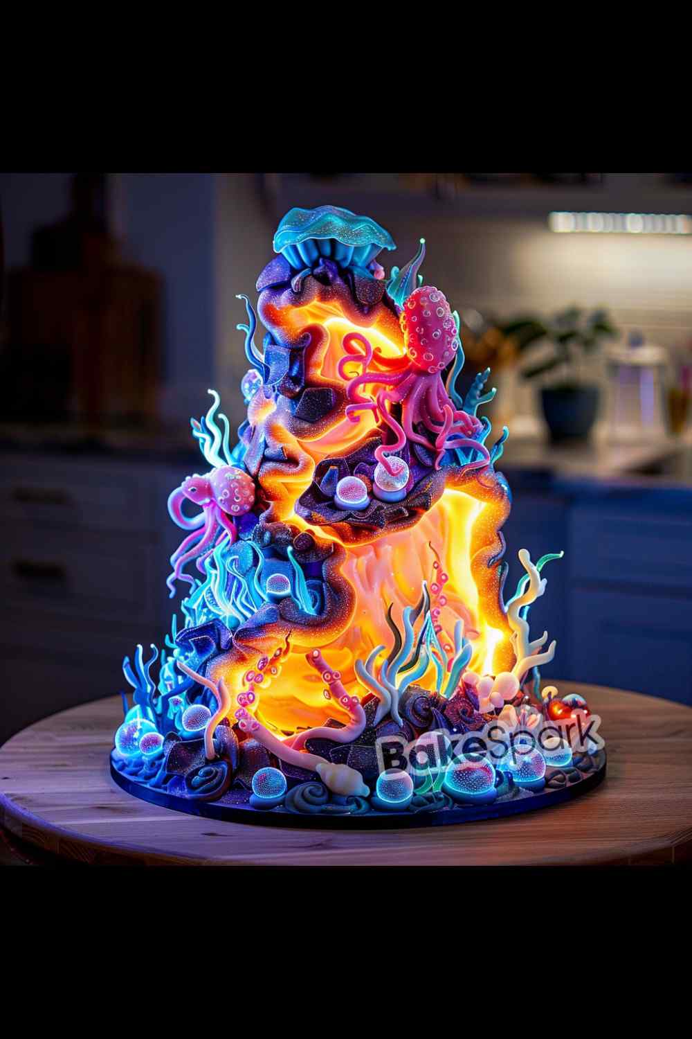 glowing in the dark cake idea