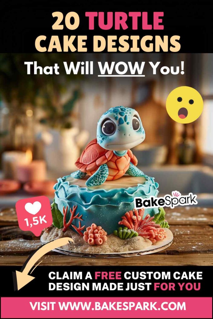 turtle cake idea for pinterest