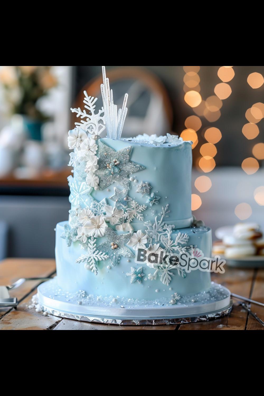 blue cake idea