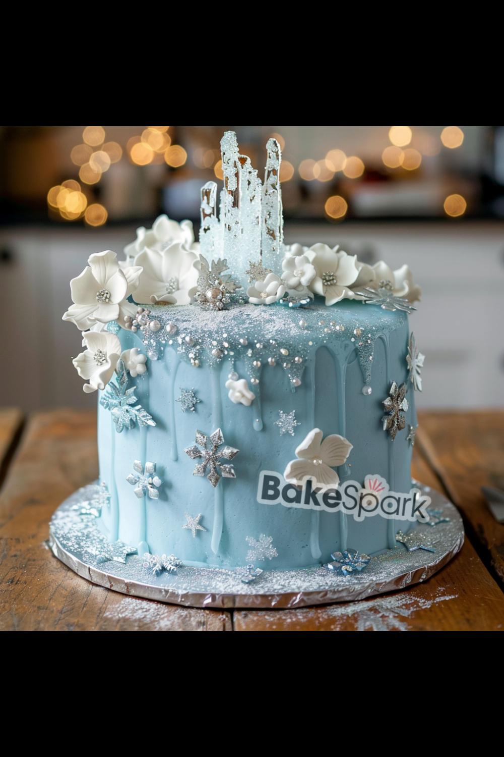 blue cake idea