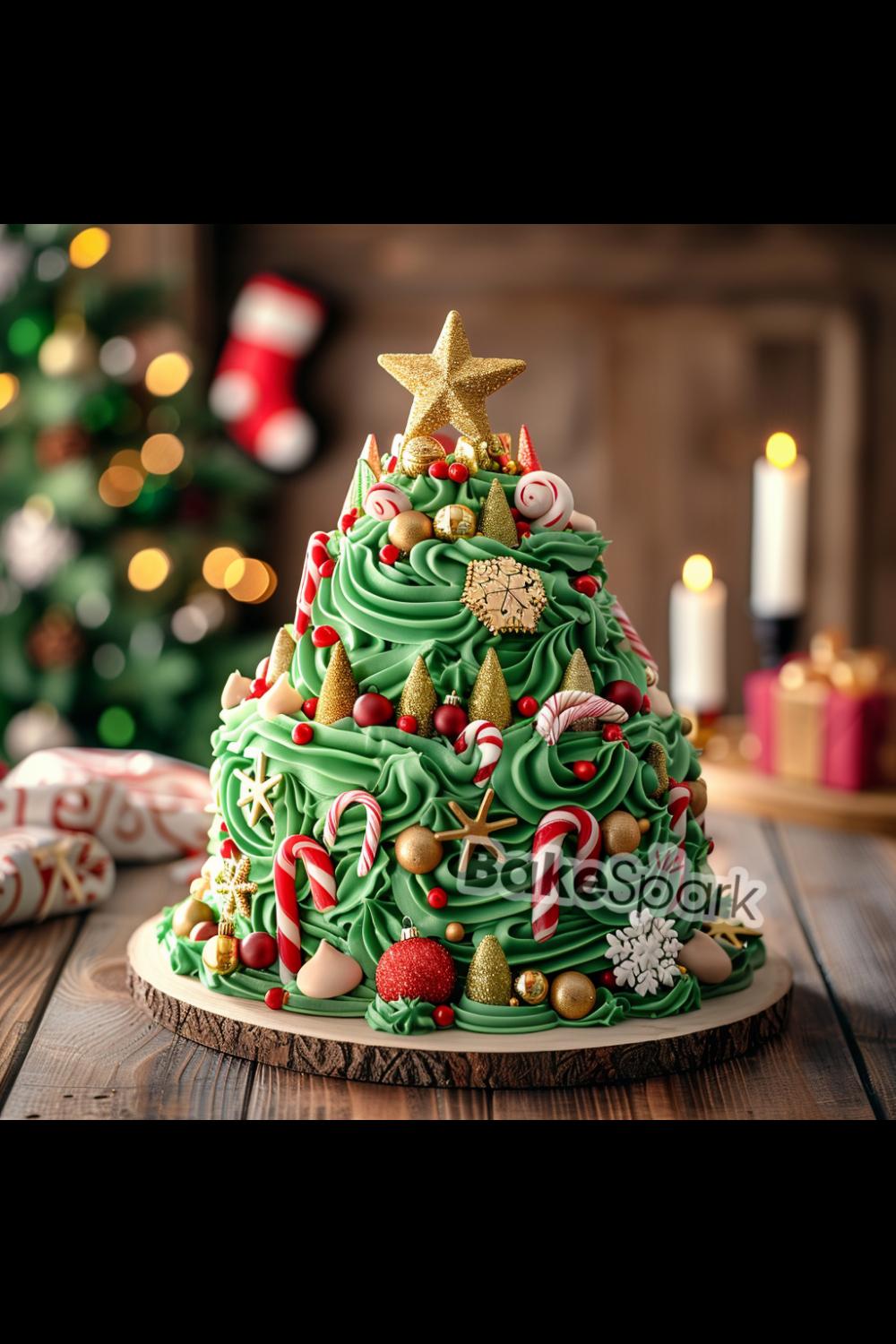 green cake idea