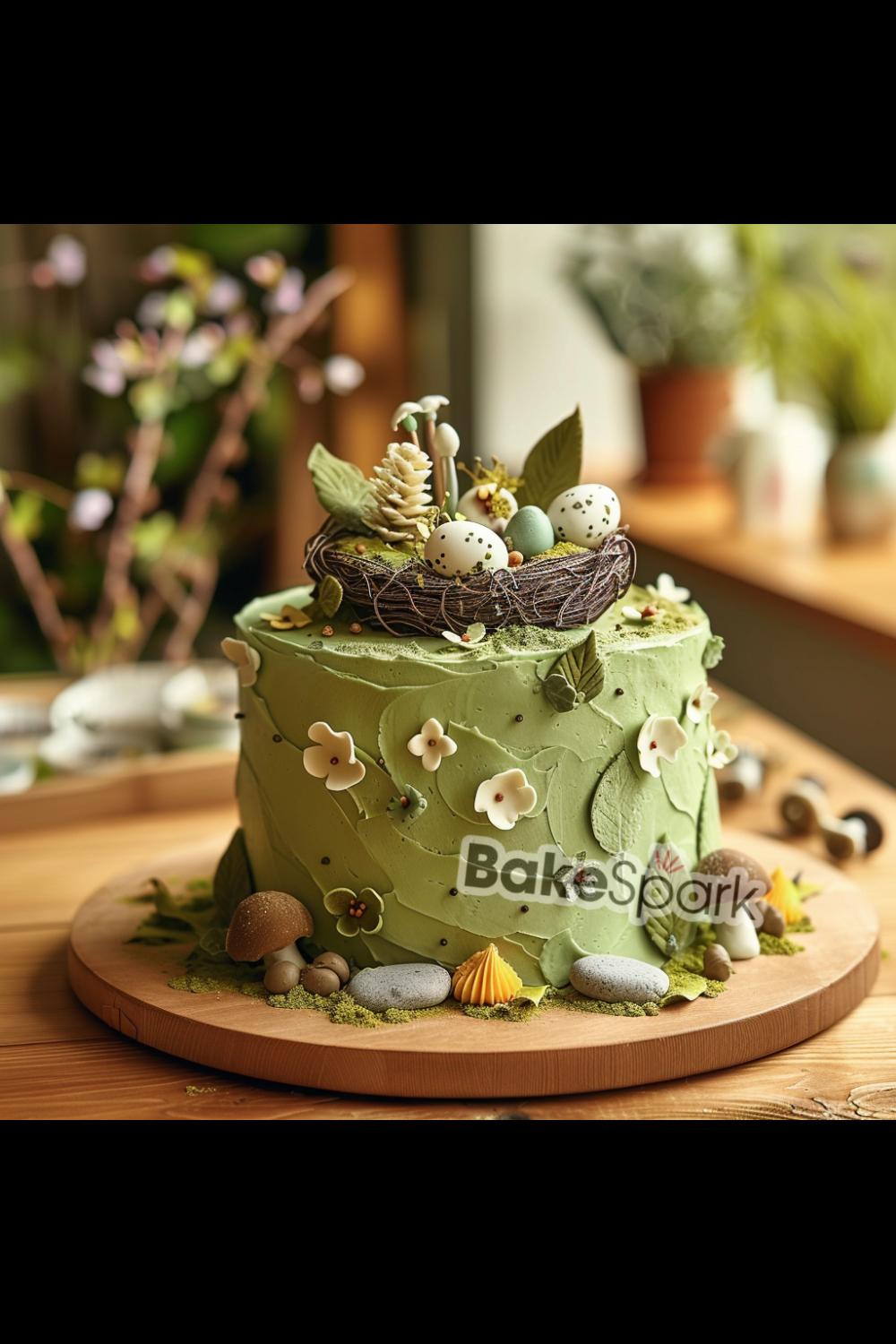 green cake idea