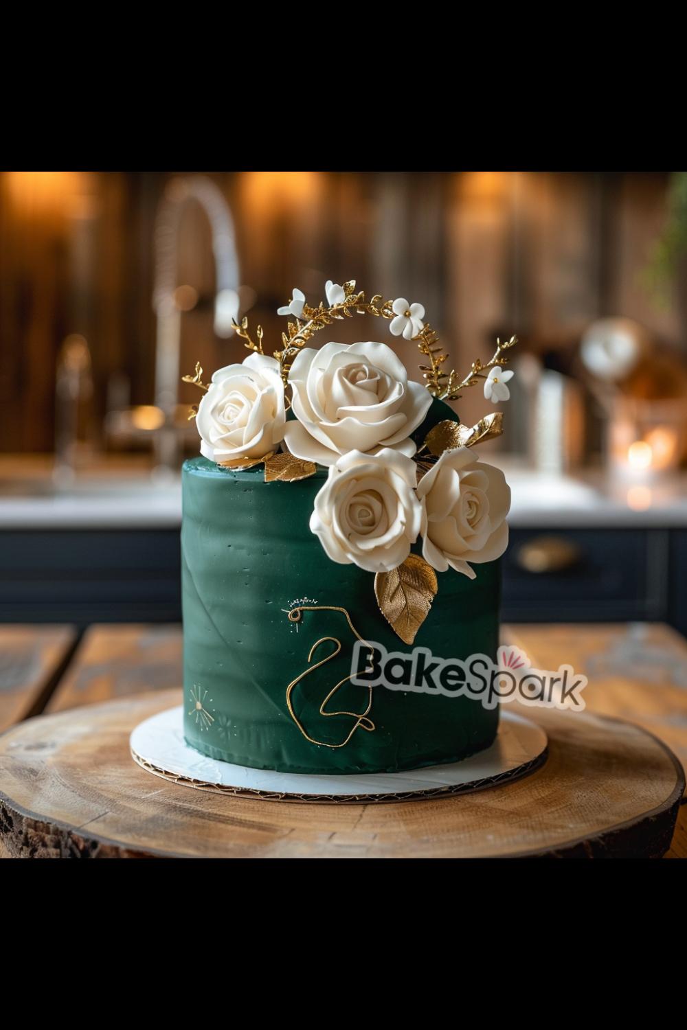 green cake idea