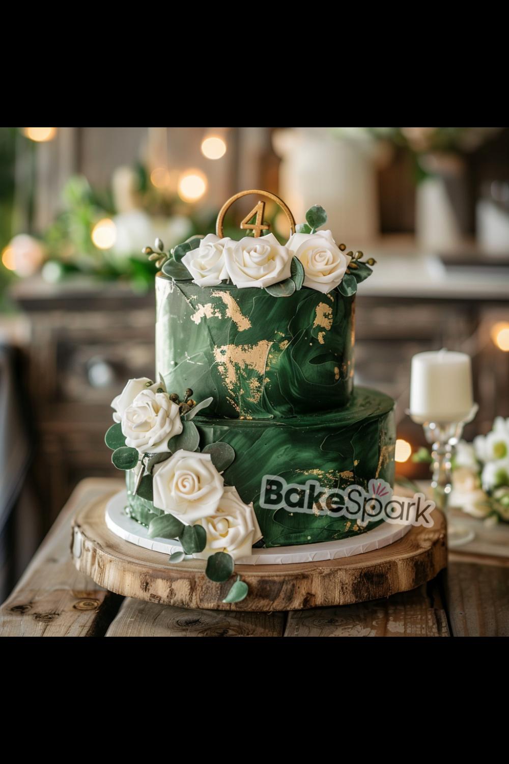 green cake idea