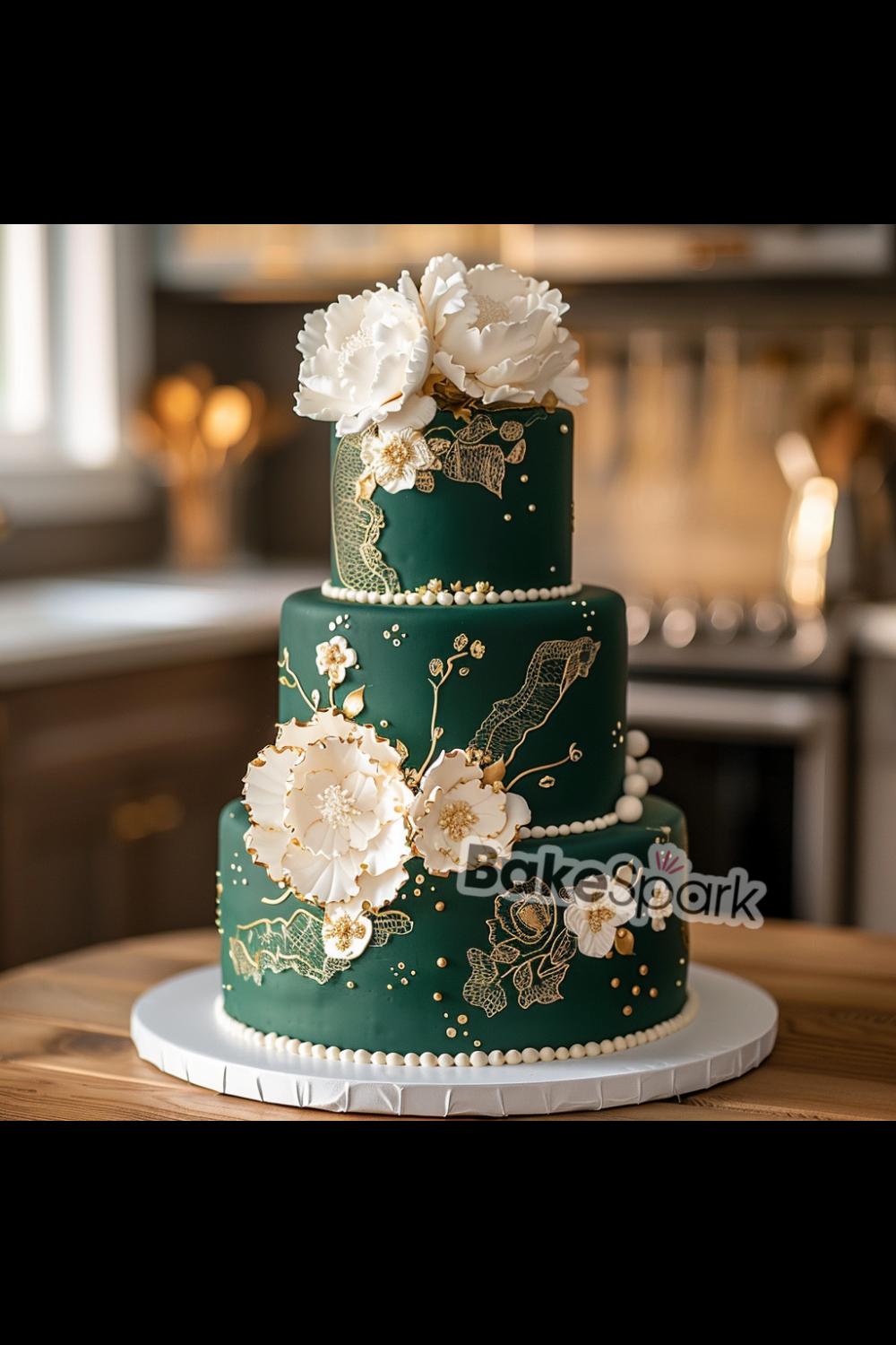 green cake idea