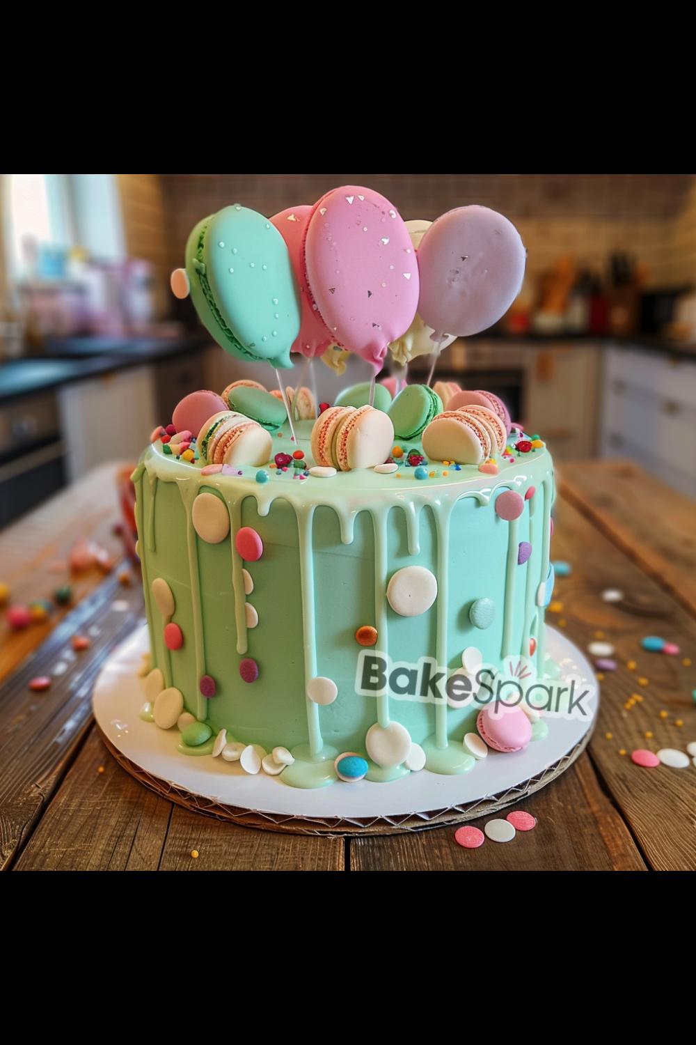 green cake idea