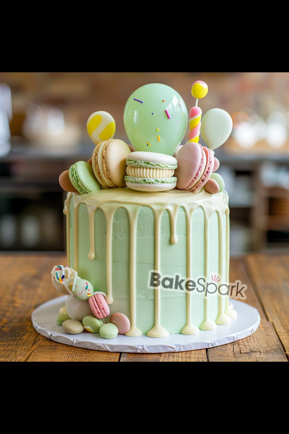 green cake idea