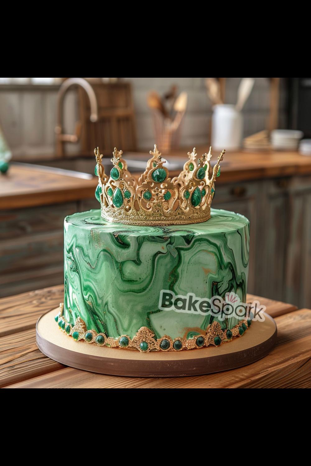 green cake idea
