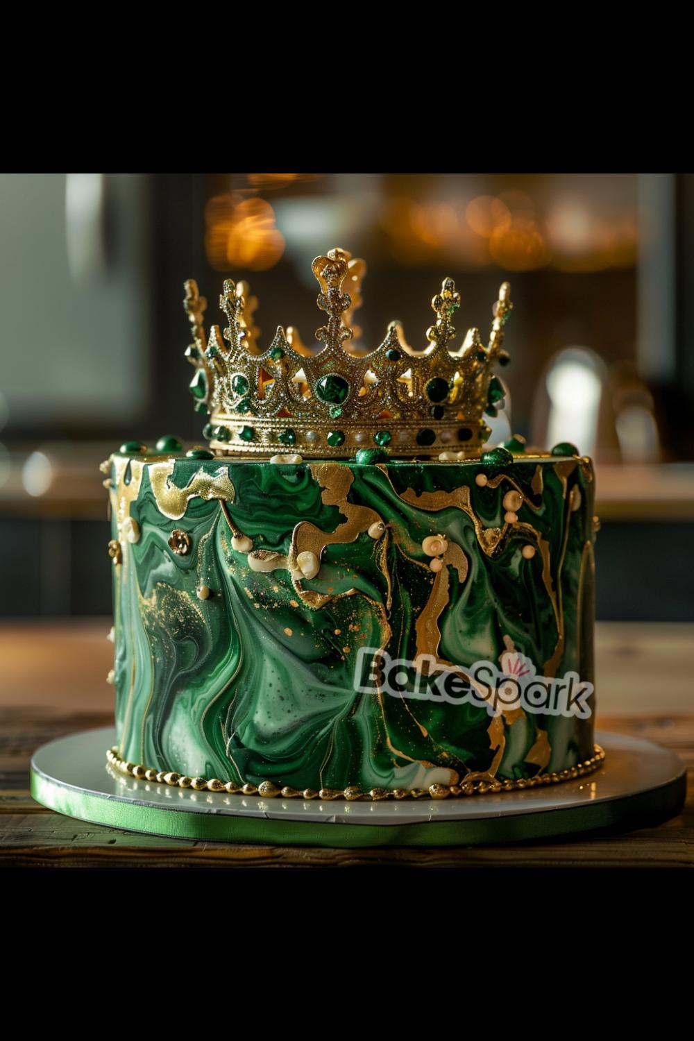 green cake idea