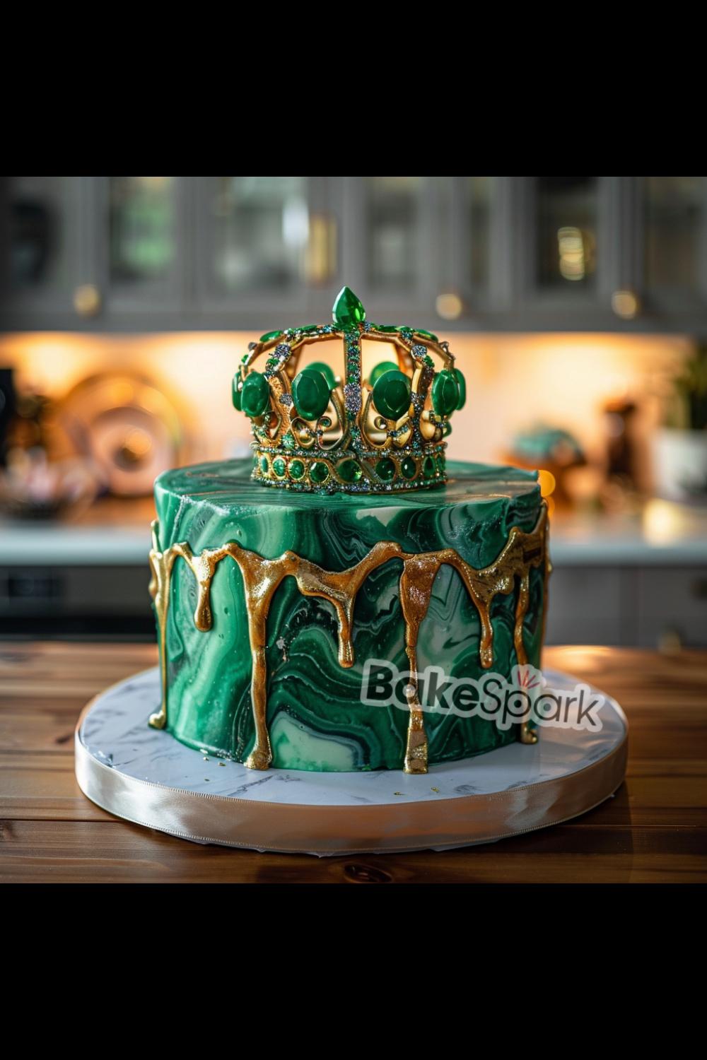 green cake idea