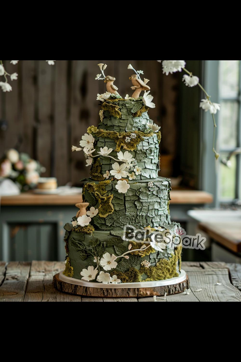 green cake idea