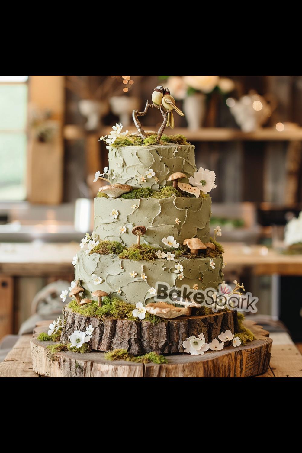 green cake idea
