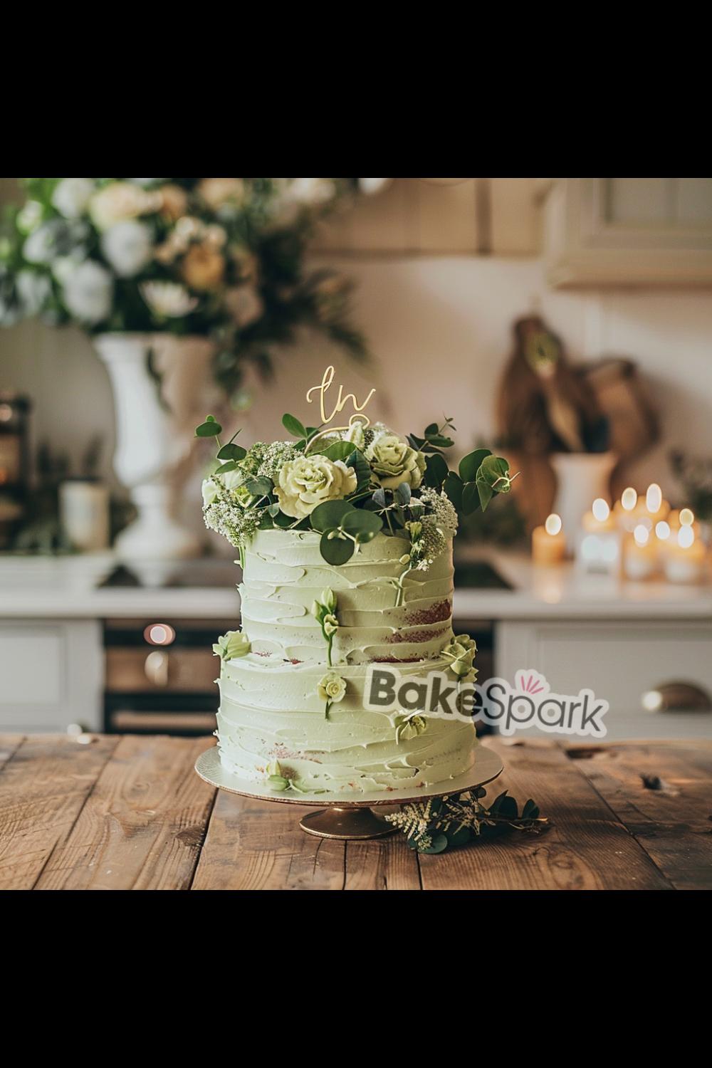 green cake idea