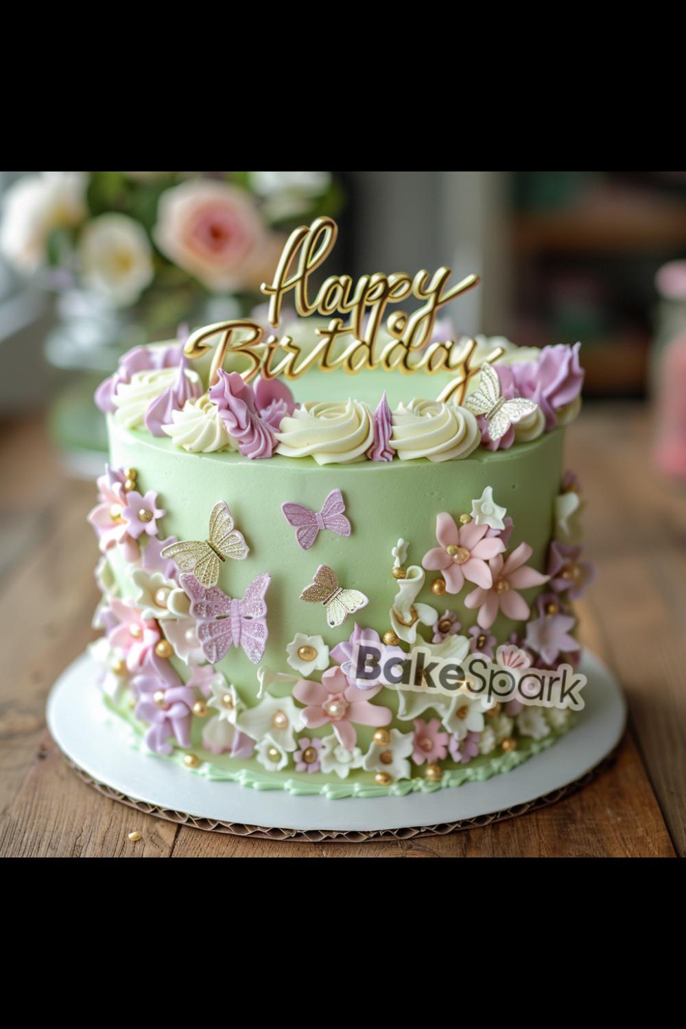 green cake idea