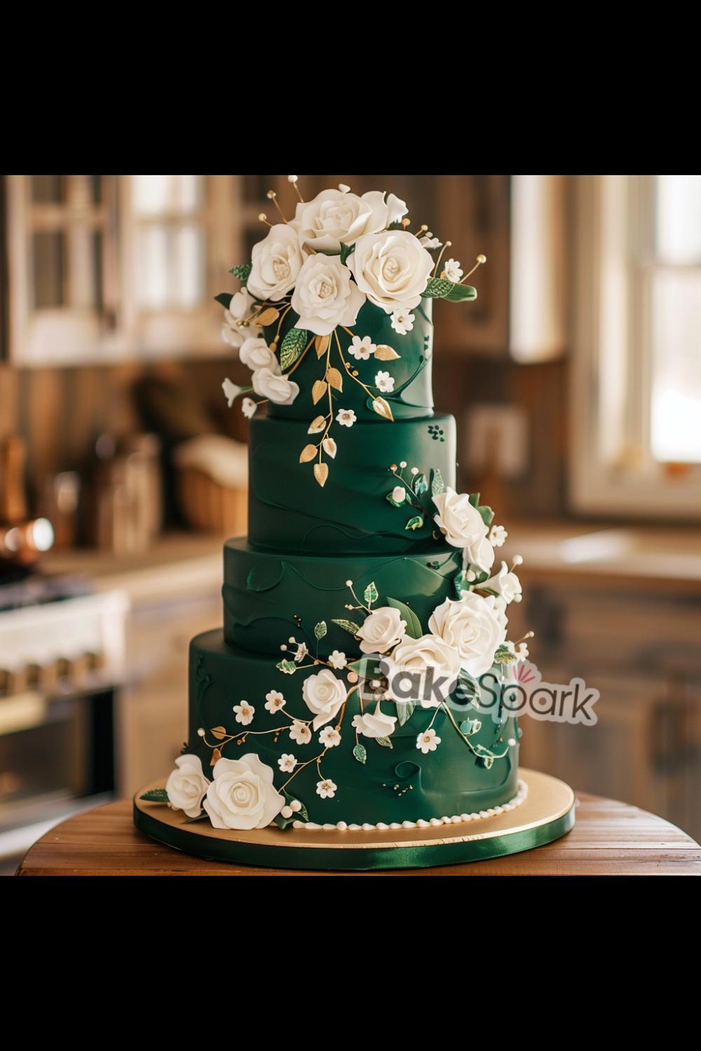 green cake idea
