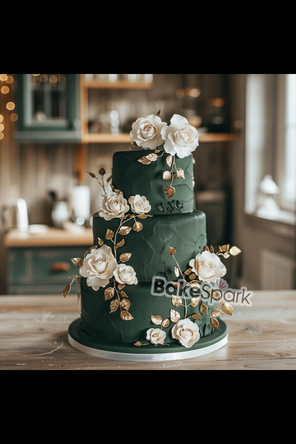 green cake idea