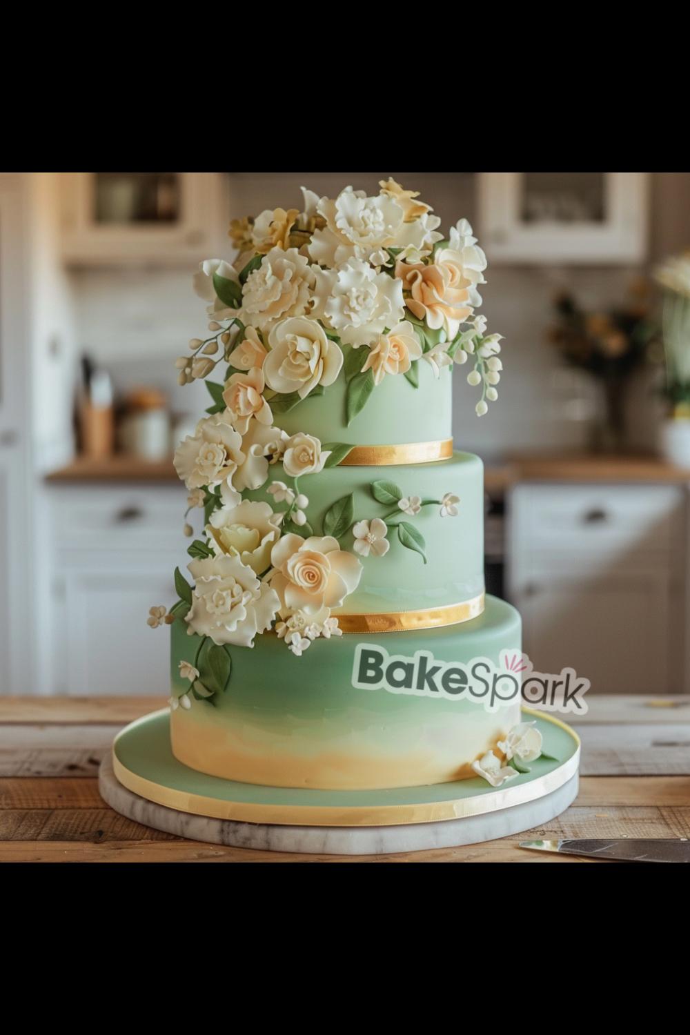 green cake idea